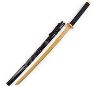 PCZWAS Espada de Madera para Kendo y Artes Marciales, Hoja de Samurai Japonesa con Espada de Bambú, Bokken, Katana-A||102CM