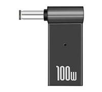 PD 100W Conector del Adaptador del Cargador del Ordenador Portátil USB Tipo-C Hembra a DC Macho Convertidor Repuesto para Acer Samsung Lenovo (6.0x3.7mm)