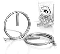 PD Anillas de retención 1,5 x 19 mm de acero inoxidable A4 V4A para asegurar pernos enchufables universales, 25 piezas