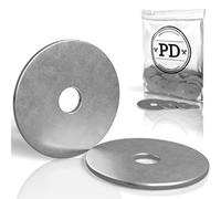 PD® Arandelas Metal M8x40 para carrocería (de ala) | Arandelas planas de acero inoxidable A2 V2A | Arandela de acero inoxidable para tornillos y pernos roscados | Arandela carrocero de gran diámetro