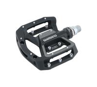 Pd-Gr 500 Shimano MTB Trekking Offroad Plano Pedal Negro para Bicicleta 1 Par
