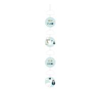 PD-Party 7024304 Decoración Vertical para Colgar | Celebraciones | Eventos especiales | Fiesta Temática - New Born Baby Boy, Multicolor, 14cm Longitud x 14cm Ancho x 120cm Altura