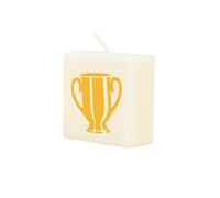 PD-Party 7040057 Vela Trofeo tipo Scrabble | Fiesta | Decoraciones - Trophy, Crema/Negro, 4cm Longitud x 4cm Ancho x 2cm Altura