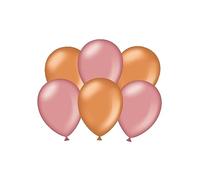 PD-Party- Globos, Color cromo cobre - oro rosa metálico, 30cm (7036586)