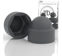 PD® Tapas Protectoras Hexagonales M6 (Ancho 10) | Antracita Para Tornillos y Tuercas de Plástico | 50 Piezas