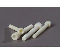 PD® Tornillos hexagonales M12x80 mm (similar a DIN 912 / ISO 4762) | Tornillos de cabeza hueca de nylon | Tornillos de plástico cortados a medida | 6 piezas