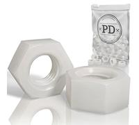 PD® Tuercas de plástico M24 (DIN 555 / ISO 4034) | Tuercas hexagonales de nylon PA | Tuerca hexagonal de plástico para tornillos, pernos roscados y varillas roscadas | 25 piezas