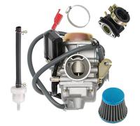PD24J GY6 - Carburador de 150 cc compatible con ciclomotor, ATV, Go Kart, scooter, 125 cc, 150 cc, motor de 4 tiempos, 150 cc, Kazuma, Taotao, Roketa, SunL, Baja Eagle, Go Kart chino GY6 de 26 mm con