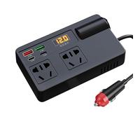 PD30W tipo C & USB-A 120 W convertidor de potencia de coche 120 W con adaptador de enchufe de coche de 220 V convertidor esencial de salida de vehículo