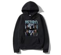 Pdaidou Sudadera Pedro Pascal para Hombre Y Mujer Sudadera Casual Jersey Retro De Manga Larga Sudadera De Talla Grande para Primavera/otoño-Black||3X_l