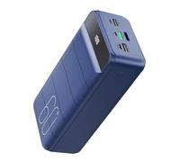 PDBEST Power Bank 60000mAh Fast Charging, Battery Pack 22.5W Huge Capacity Portable Charger Fast Charging USB-C 4 Outputs & 3 Inputs LED Display Power Bank Compatible with iPhone Android etc Blue