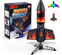 PDBEST Raketen Spielzeug für Kinder mit Fallschirm, LED-Licht, bis 200 Fuß