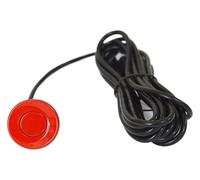PDC Sensor Aparcamiento Sensor De Aparcamiento para Coche 4 Sensores 22 Mm con Zumbador Sistema Marcha Atrás 12 V(Red)