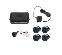 PDC Sensor Retroceso Kit de sensores Aparcamiento para Coche, 22mm, 4, zumbador, Radar Marcha atrás, sonda indicadora Alerta Sonido, 12V