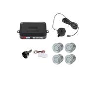 PDC Sensor Retroceso Kit de sensores Aparcamiento para Coche, 4, zumbador, 22mm, Radar Marcha atrás, sonda indicadora Alerta Sonido, 12V