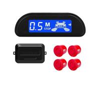 PDC Sensor Retroceso Kit de sensores Aparcamiento para Coche Monitor Marcha atrás Parktronic automático 22mm 4 Detector Radar Pantalla retroiluminación