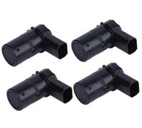 PDC Sensores Sensor De Aparcamiento PDC 9653849080 para Parachoques con Asistencia De Marcha Atrás para Peugeot para 207 Sensor de estacionamiento(4PCS Black)