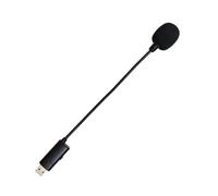 PDEEY Micrófono USB para MacBook, computadora portátil, PC a seminario web, reuniones de zoom de dictado - Mini micrófono USB pequeño con cuello de cisne, tarjeta de sonido integrada e interruptor de