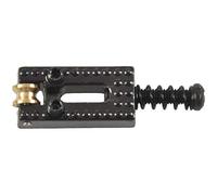 Pderlous 6 Roller Bridge Tremolo Saddles Con Llave Para Strat Tele Guitarra Eléctrica Negro