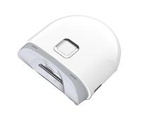 Pderlous - Cortador de uñas eléctrico, USB, eléctrico, portátil, con luz LED, cortaúñas, automático, de 2 velocidades, para adultos, mini herramienta de manicura