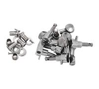 Pderlous Fleur Clavijas De Sintonización/Cuerdas para/Tele/Guitarra Acústica 6L Plateado