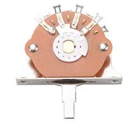 Pderlous Selector de interruptor de palanca de 5 vías negro para repuesto de piezas de guitarra eléctrica