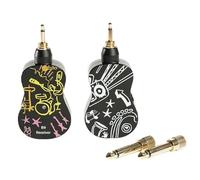 Pderlous Sistema de guitarra inalámbrico de 2,4 GHz, receptor transmisor para guitarra eléctrica, bajo, violín