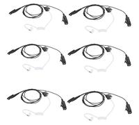 Pdflie Auricular de 2 vías de radio de 6 pines Ptt Mic Ear Piece Multipack de auriculares de vigilancia Air Acoustic Tube Auricular para Motorola Ailunce Retevis Walkie Talkie hd1 rt82 rt83 rt29 ex500