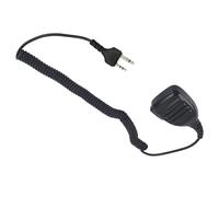 Pdflie Walkie Talkie - Micrófono de hombro con mando a distancia manos libres para Midland 2 pines, radios bidireccionales gmrs gxt lxt FRS (negro, con cable, IP54 resistente al agua)