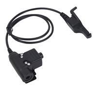 Pdflie XTS 2500 5000 U94 PTT - Adaptador de botón para Radio bidireccional Motorola xts2500 xts5000 Walkie Talkie (Negro, cableado)