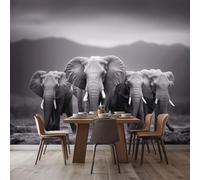 pdghsdkgjh Fotomural con diseño de elefante gris, efecto 3D, ideal para sala de estar, dormitorio o habitación infantil, o como fondo para la televisión. Dimensiones: 200 cm x 140 cm.