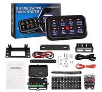 PDHYPRS Panel De Interruptores De 8 Vías, Panel Delgado Universal, Panel De Interruptores De Control Automático Regulable, Sistema De Relé De Caja De Control De Circuito, For Automóvil