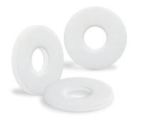 PDKKFF 40 Piezas Arandela Plana de Nylon, M8x25mm Arandelas de Plástico Nailon (DIN 9021/ISO 7093), Blanco Juntas Planas para Tornillo Mecánicas Máquinas Electrodomésticos Fontaneros