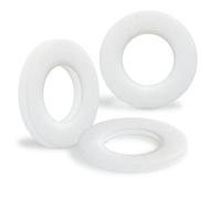 PDKKFF 80 Piezas Arandelas de Plástico Nailon, M5x10mm Arandela Plana de Nylon (DIN 125-A/ISO 7089), Blanco Juntas Planas para Tornillo Mecánicas Máquinas Electrodomésticos Fontaneros