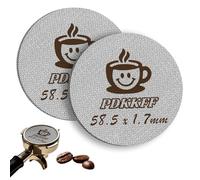 PDKKFF Puck Screen 58,5 mm, colador para portafiltros, 1,7 mm de grosor, 150 μm, sinterizado, acero inoxidable 316, reutilizable, filtro para filtro de café (2 unidades)