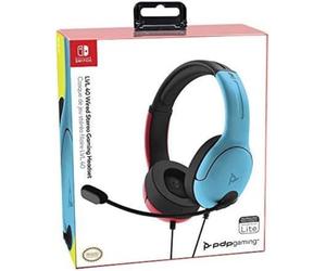 PDP - Auricular Stereo Gaming LVL40 con Cable, Azul / Rojo (Nintendo Switch)