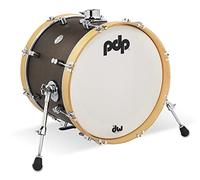PDP Concept Classic Bass Drum, 18" x 14", Walnut Stain, Natural Stain Hoops