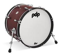 PDP Concept Classic Bass Drum, 20" x 14", Ox Blood Stain, Ebony Stain Hoops