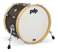 PDP Concept Classic Bass Drum, 20" x 14", Walnut Stain, Natural Stain Hoops