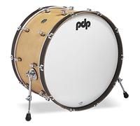 PDP Concept Classic Bass Drum, 26" x 14", Natural Stain, Walnut Stain Hoops