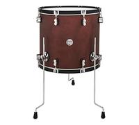 PDP Concept Classic Floor Tom, 18" x 16", Ox Blood Stain, Ebony Stain Wood Hoops