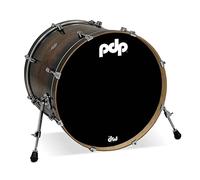 PDP Concept Maple Bass Drum, 22" x 18", Walnut to Charcoal Burst, Exotic