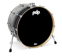PDP Concept Maple Bass Drum, 24" x 14", Silver to Black Fade Lacquer