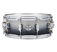 PDP Concept Maple Snare, 14" x 5.5", Silver to Black Sparkle Fade Lacquer