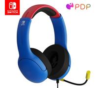 PDP Gaming AIRLITE Stereo auricular with Mic for Nintendo Switch - PC, iPad, Mac, Laptop Compatible - Noise Cancelling Microphone, Lightweight, Soft Comfort On Ear Headphones - MARIO