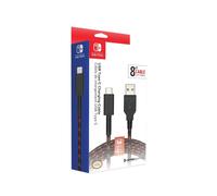 PDP Gaming Charge Cable 8 Feet USB C Charger: Black/Red - Ni (Nintendo Switch)