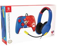 PDP Gaming Officially Licensed Mario Bundle for Switch Works w (Nintendo Switch)