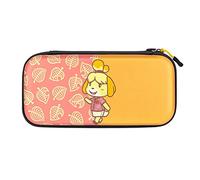 PDP Gaming Officially Licensed Switch Slim Deluxe Travel funda - ISABELLE - Semi-Hardshell - Console Stand - Protective PU Leather - Holds 14 Games - Works with Switch OLED & Lite