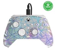 PDP Gaming REMATCH Enhanced Wired Controller Licensed for Xbox Series X|S/Xbox One/PC/Windows, Mappable Back Buttons, Advanced Customizable App - Silver, Frosted Diamond (Amazon Exclusive)