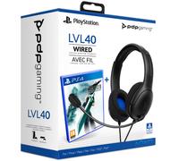 Pdp lvl 40 wired stereo gaming headset black (negro) + ff vii (ps5)